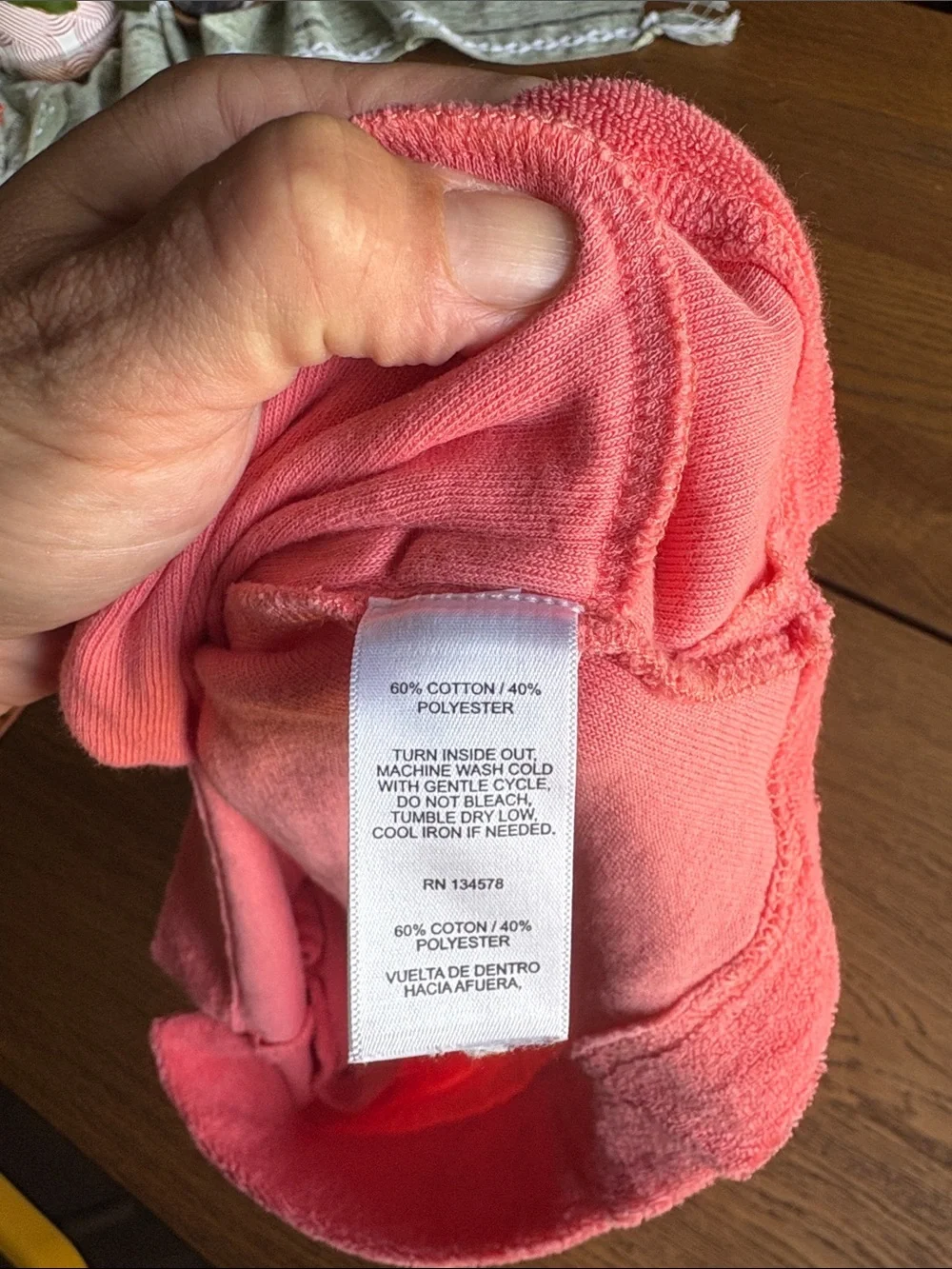 Vineyard Vines Coral Hooded V‑Neck Terry Pullover - kids 3T